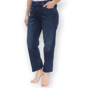 NYDJ Jenna Straight Ankle Raw Hem Size 16 in Bezel Jeans a1616
